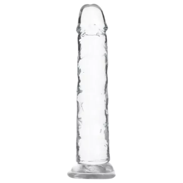 Addiction Crystal - suction cup dildo (transparent) - 18 cm