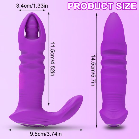 AlvUp - Smart Thrusting Anal Vibrator (Purple)