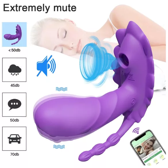 AlvUp - App-controlled wearable vibrator (purple)
