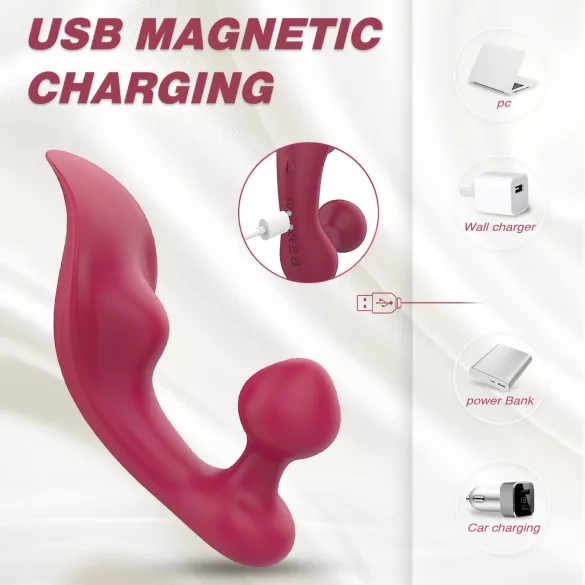 Sex HD Chomper - Clitoral & Anal Vibrator (Red)