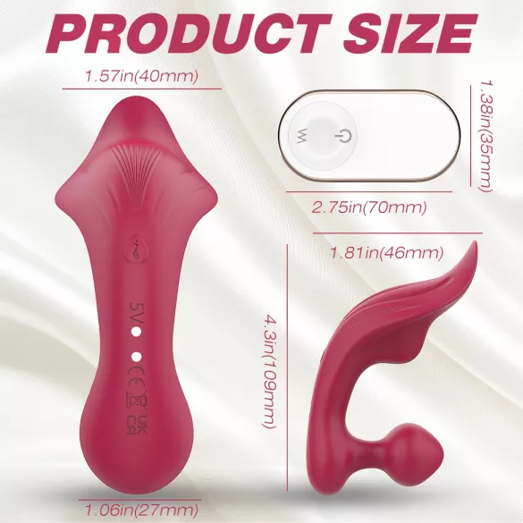 Sex HD Chomper - Clitoral & Anal Vibrator (Red)