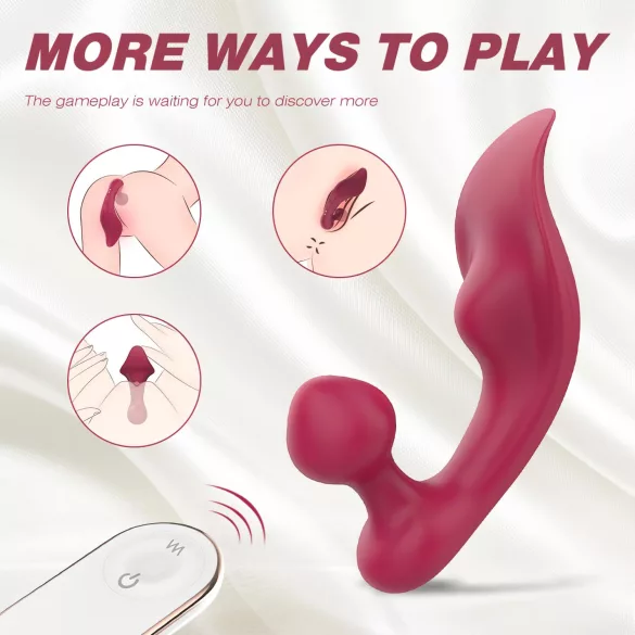 Sex HD Chomper - Clitoral & Anal Vibrator (Red)