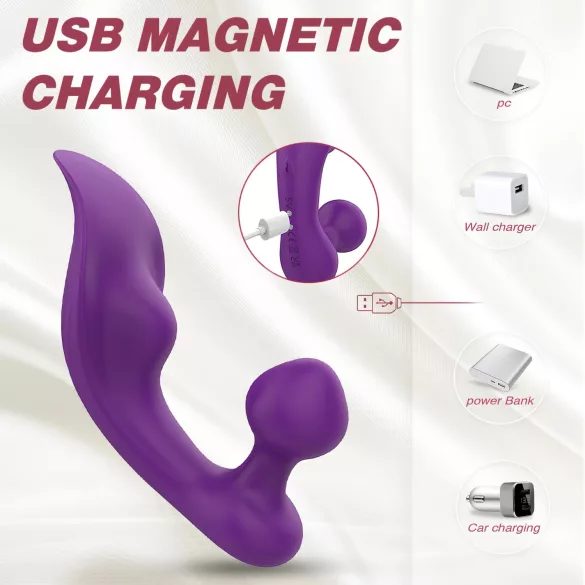 Sex HD Chomper - Waterproof Clitoral & Anal Vibrator (Purple)
