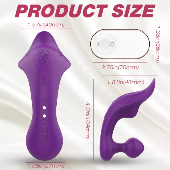 Sex HD Chomper - Waterproof Clitoral & Anal Vibrator (Purple)