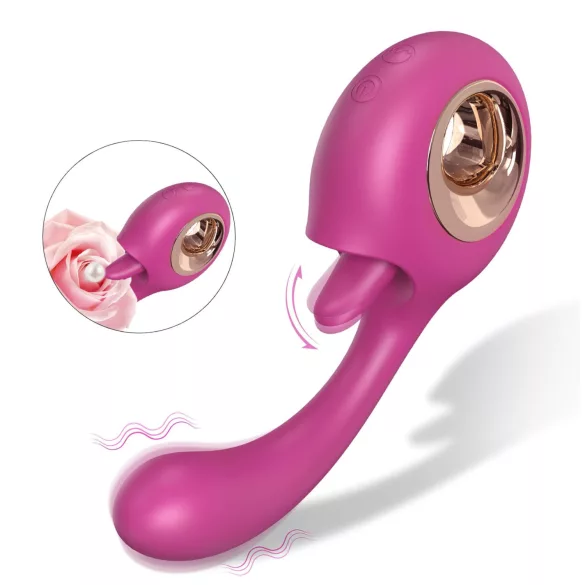 Sex HD - licking and G‑spot vibrator (red)