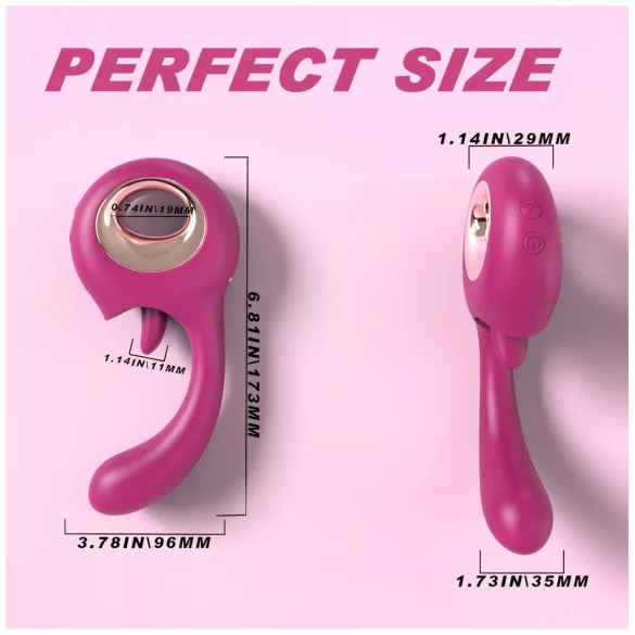 Sex HD - licking and G‑spot vibrator (red)