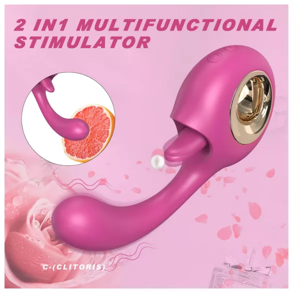 Sex HD - licking and G‑spot vibrator (red)