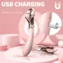 Sex HD - rechargeable, splashproof vibrator with stimulation wheel (pink)