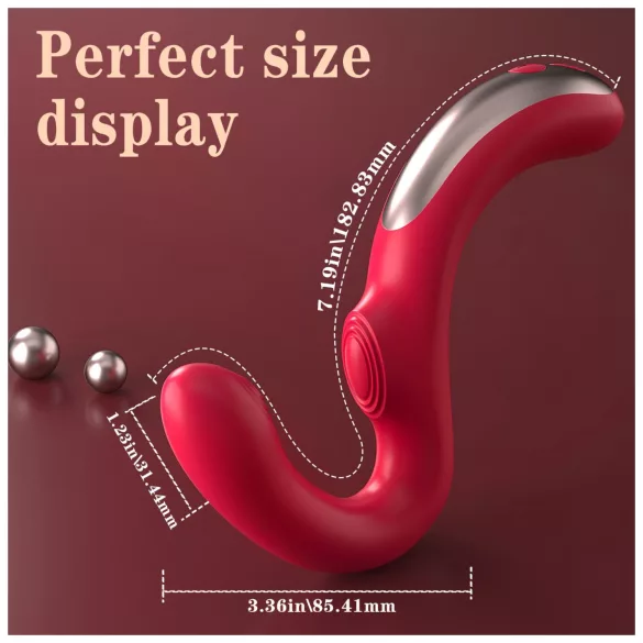 SEX HD Genie - G-Spot and Clitoral Vibrator (Red)