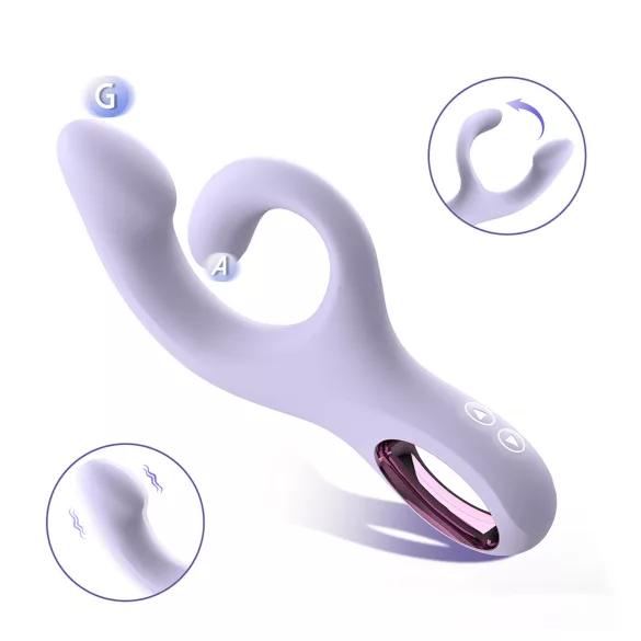 Sex HD - clitoral-arm G-spot vibrator (purple)
