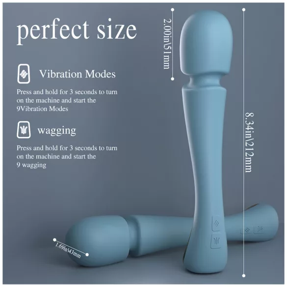 SEX HD Dancer - Massaging Vibrator (Turquoise)