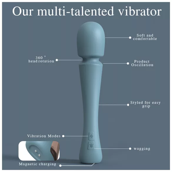 SEX HD Dancer - Massaging Vibrator (Turquoise)