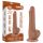 Lovetoy Sliding-Skin - Dual Layer Dildo with Balls - 19.5cm (Natural)