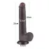 Lovetoy Sliding-Skin - Suction Cup Double-Layer Dildo - 20.8cm (Brown)