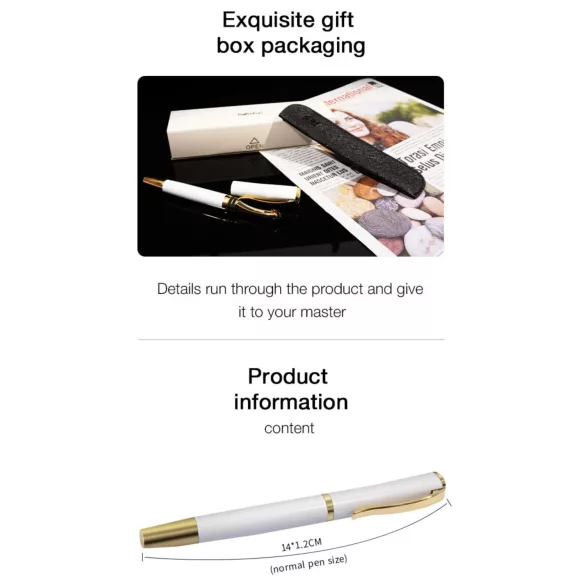 Roomfun - pen-shaped Wartenberg wheel (white)
