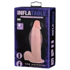   Baile Inflatable - inflatable lifelike vibrator (flesh‑coloured)