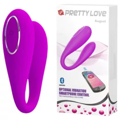   Pretty Love August - Rechargeable, Smart G-Spot and Clitoral Vibrator (Pink)