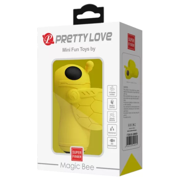 Pretty Love Magic Bee - Yellow Clitoral Finger Vibrator
