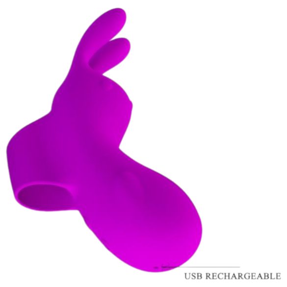 Pretty Love Bunny - Rabbit Finger Vibrator (Purple)