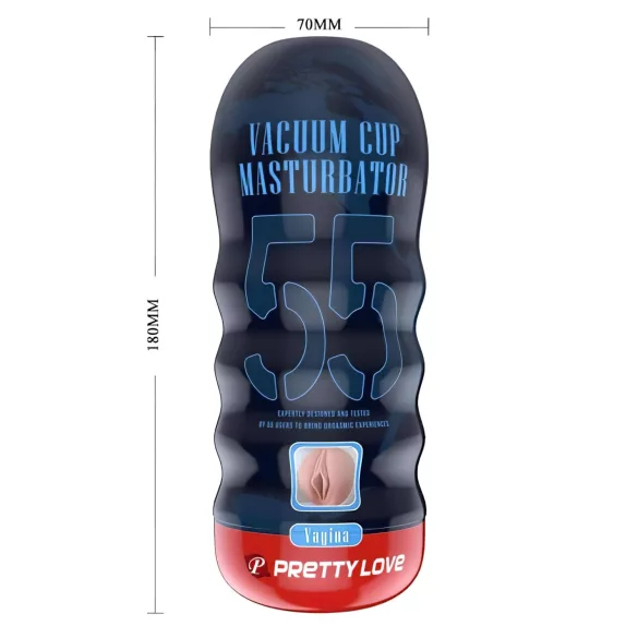 Pretty Love Vacuum Cup - realistic pussy masturbator (flesh-coloured)