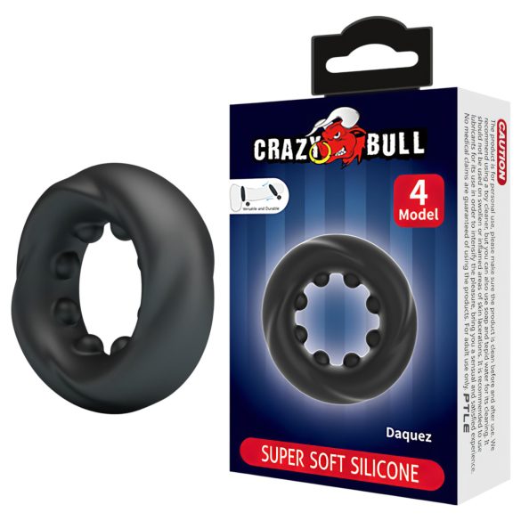 Crazy Bull - Vibrant Black Penis Ring