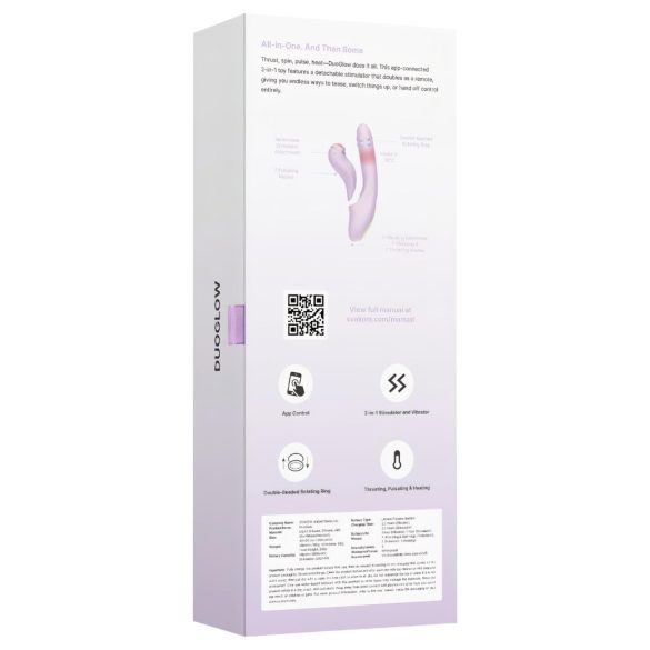 Svakom DuoGlow - Smart G-Spot & Clitoral Vibrator (Purple)