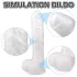 Sex HD Martin - Realistic Suction Cup Dildo with Testicles (White)