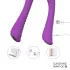 Sex HD Sunshine - rechargeable, ribbed G-spot vibrator (purple)