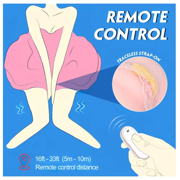 Sex HD - wearable app-controlled vibrating egg (yellow)