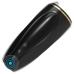   Sex HD Hawk - Rechargeable Vibrating Suction Masturbator (Black & White)