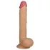 Lovetoy King-Sized - suction-cup, lifelike dildo with balls - 25cm (natural)