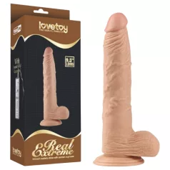 Lovetoy Real Extreme - suction cup dildo - 24 cm