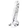 Lovetoy Flawless Clear - suction cup dildo - 19 cm (transparent)