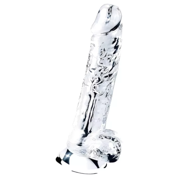 Lovetoy Flawless Clear - suction cup dildo - 19 cm (transparent)