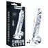 Lovetoy Flawless Clear - suction cup dildo - 19 cm (transparent)