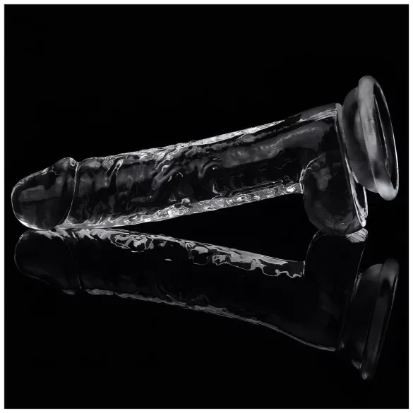 Lovetoy Flawless Clear - suction cup dildo - 19 cm (transparent)
