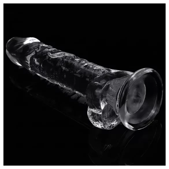 Lovetoy Flawless Clear - suction cup dildo - 19 cm (transparent)