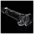 Lovetoy Flawless Clear - suction cup dildo - 19 cm (transparent)