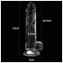 Lovetoy Flawless Clear - suction cup dildo - 19 cm (transparent)