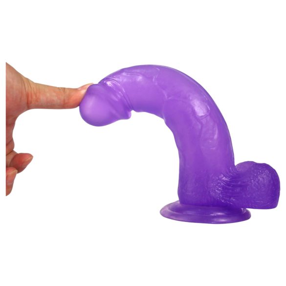 Lovetoy Jelly Studs - Suction Cup Dildo - 20cm (Purple)