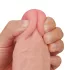 Lovetoy Sliding-Skin - Dual-layer Suction Cup Dildo - 23cm (Natural)