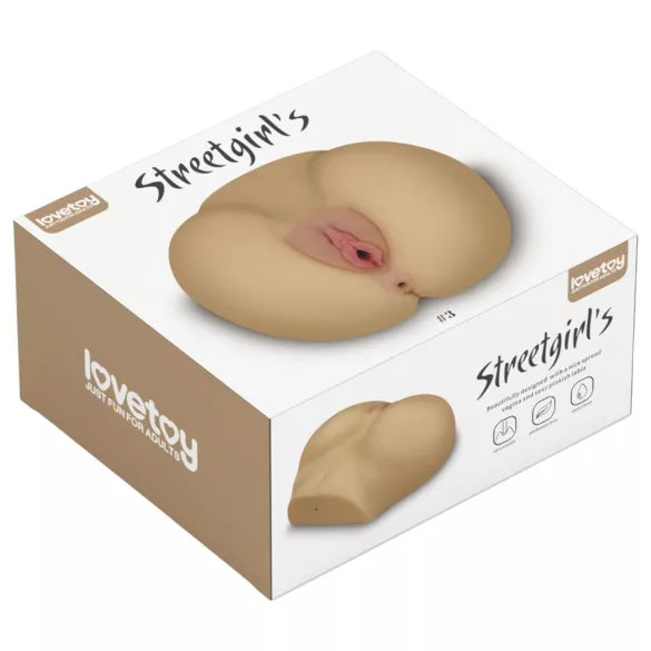 Lovetoy Streetgirl's - vagina and anus masturbator torso (flesh‑coloured)