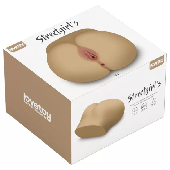 Lovetoy Streetgirl 4 - vagina and anus torso (flesh‑coloured)