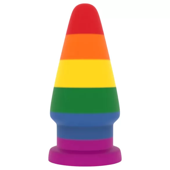 Lovetoy Prider - anal expander plug - 15 cm (rainbow)