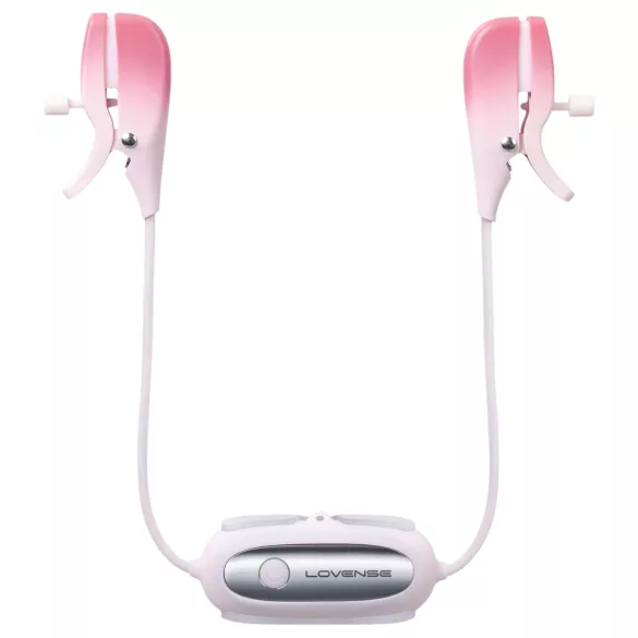 Lovense Gemini - App-controlled vibrating nipple clamps (pink)