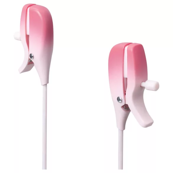 Lovense Gemini - App-controlled vibrating nipple clamps (pink)