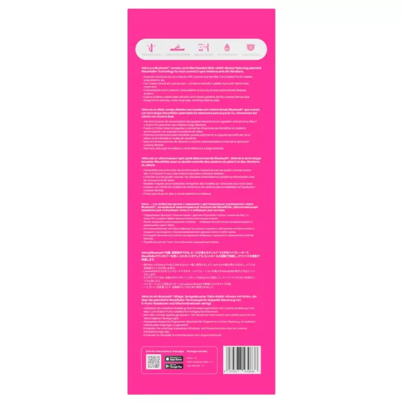Lovense Velvo - App-controlled beaded vibrator (pink)