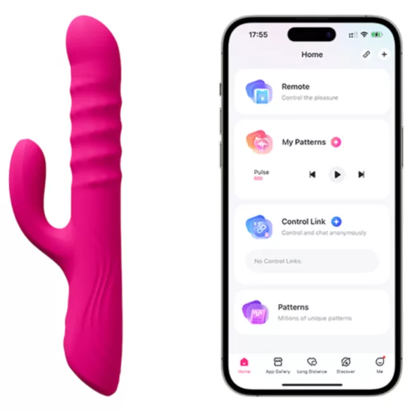 Lovense Velvo - App-controlled beaded vibrator (pink)