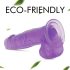 Tracy's Dog Jelly 8 - Suction Cup Dildo with Testicles (Purple)