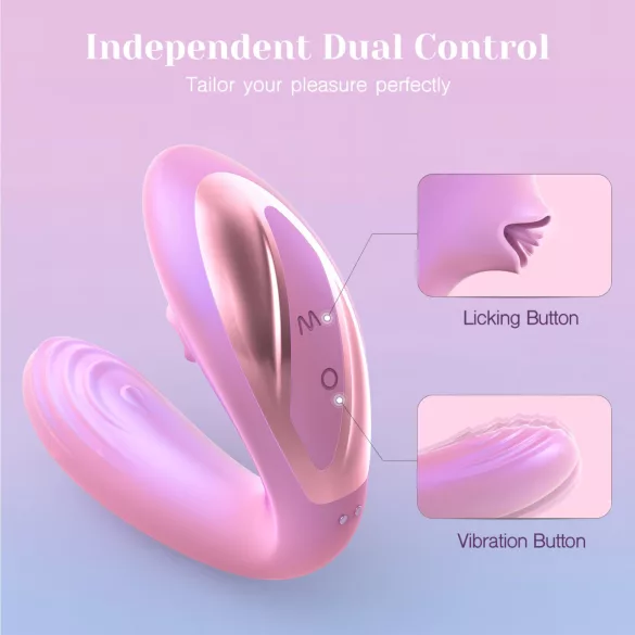 Tracy's Dog OG Lick - G-spot vibrator and clitoral stimulator (pink)